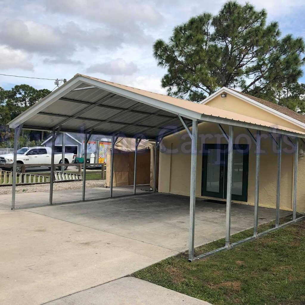 Vertical Roof Style 12’ to 24’ - Bluestone Carports and Garages